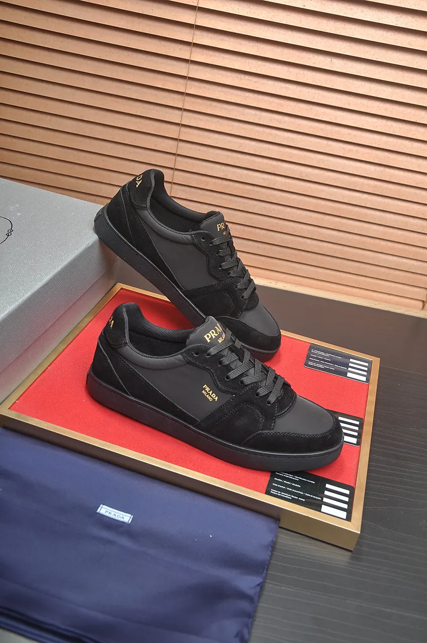 Men's shoes 💰580💶【PRADA】Top original, new season, high quality original goods, top imported calfskin with original imported glue, imported cowhide inside with original cowhide feet, original outsole! Quality guaranteed! Code 38-45 (45 customized)